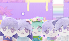 Small banner for mod OMORI, but the gang is replaced with the official plushies