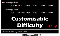Small banner for mod Customisable Difficulty